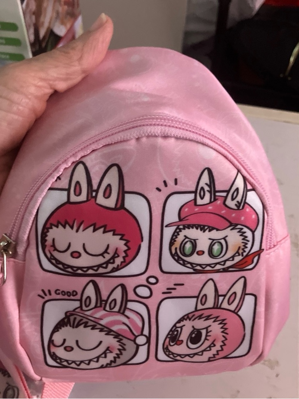 Kids Pink Bunny Character Mini Backpack - Brand Unspecified